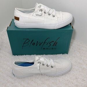 Blowfish Maxine Smoked Denin Canvas white snikers